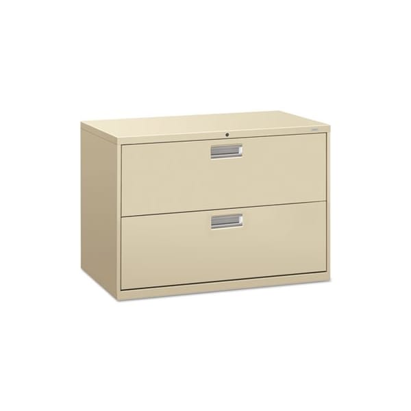 Hon HON, 600 SERIES TWO-DRAWER LATERAL FILE, 42W X 18D X 28H, PUTTY 692LL - main